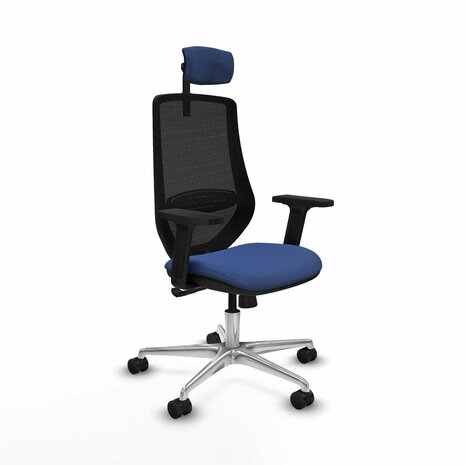 Bureaustoel met hoofdsteun Mardos Piqueras y Crespo D086N2W Marineblauw 1
