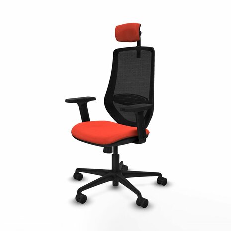 Bureaustoel met hoofdsteun Mardos Piqueras y Crespo D036N2W Donker oranje 2