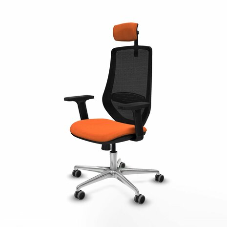 Bureaustoel met hoofdsteun Mardos Piqueras y Crespo D086G2W Oranje 2