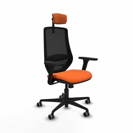 Bureaustoel met hoofdsteun Mardos Piqueras y Crespo D036G2W Oranje 1