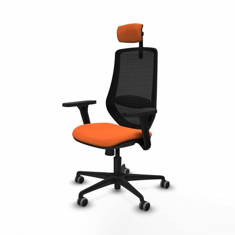 Bureaustoel met hoofdsteun Mardos Piqueras y Crespo D036G2W Oranje 2