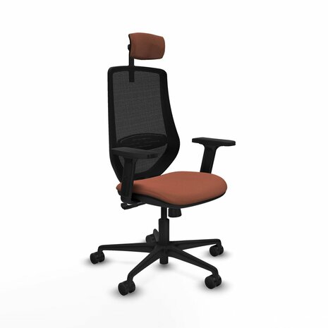 Bureaustoel met hoofdsteun Mardos Piqueras y Crespo D036N2W Bruin Zwart 1