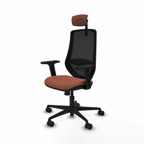 Bureaustoel met hoofdsteun Mardos Piqueras y Crespo D036N2W Bruin Zwart 2