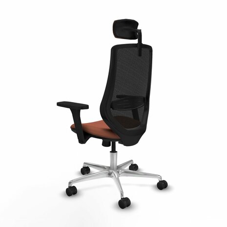 Bureaustoel met hoofdsteun Mardos Piqueras y Crespo D086N2W Bruin Zwart 4