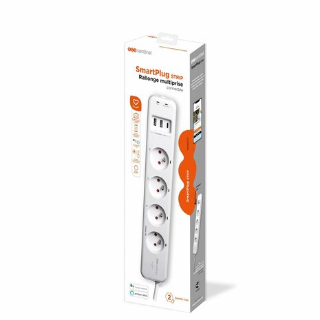 4-voudige Stekkerdoos zonder Schakelaar SCS SENTINEL SmartPlug 240 V 4