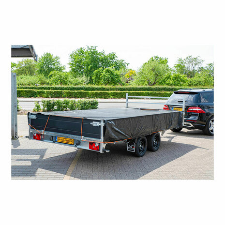 Aanhangwagenhoes Black & Decker Zwart 3 x 4 m 7