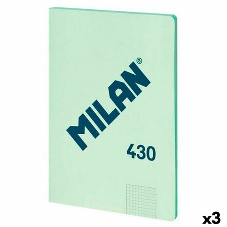 Notitieboekje Milan SERIE 1918 Groen A4 48 Lakens (3 Stuks) 1