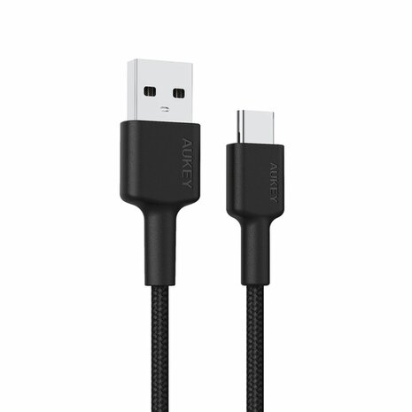Kabel USB naar Lightning Aukey CB-CD30 Zwart 90 cm 2