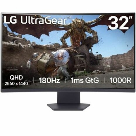 Monitor LG 32GS60QC-B Quad HD 32" 144 Hz 50 - 60 Hz 180 Hz 1