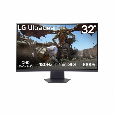 Monitor LG 32GS60QC-B Quad HD 32" 144 Hz 50 - 60 Hz 180 Hz 2