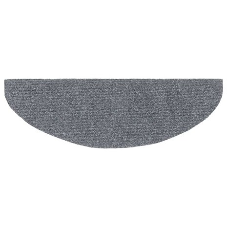 Trapmatten Zelfklevend 10 st 65x21x4 cm Lichtgrijs Halfrond Groot 5