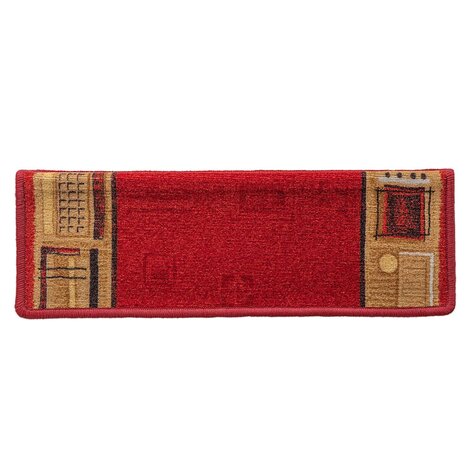 Trapmatten zelfklevend 5 st 65x21x4 cm rood 4