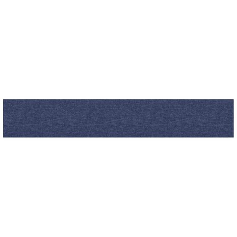 Wandpanelen 12 st 1,62 m² 90x15 cm stof blauw 3