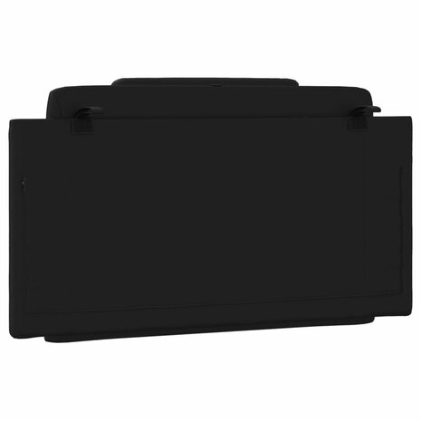 Hoofdbordkussen "Viana" Zwart 100 cm Kunstleer 7