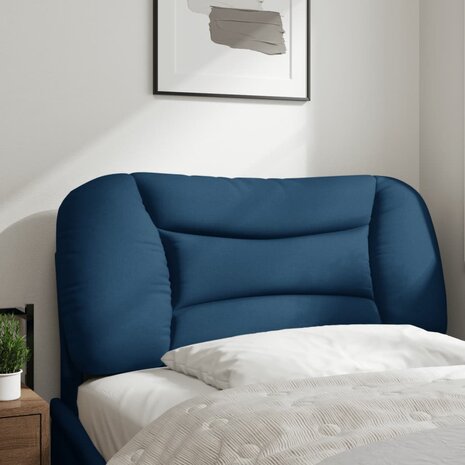 Hoofdbordkussen "Hvar" 80 cm stof blauw 3