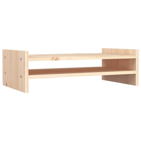 Monitorstandaard 50x27x15 cm massief grenenhout 2