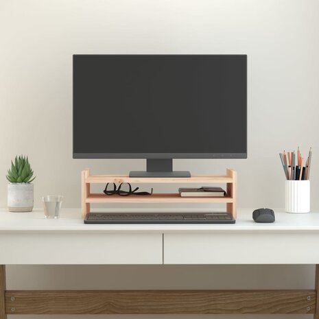 Monitorstandaard 50x27x15 cm massief grenenhout 3