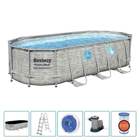 Bestway Zwembadset Power Steel Swim Vista Series 549x274x122 cm 2