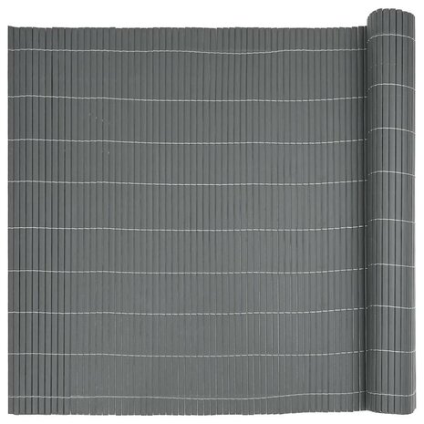 Tuinhek Dubbelzijdig Grijs 1,8x5 m PVC 5