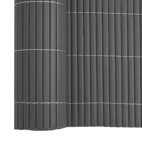 Tuinhek Dubbelzijdig Grijs 1,8x5 m PVC 8