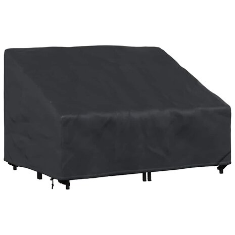 Tuinbankhoes Zwart 130 x 95 x 40 / 80 cm 210D stof 3