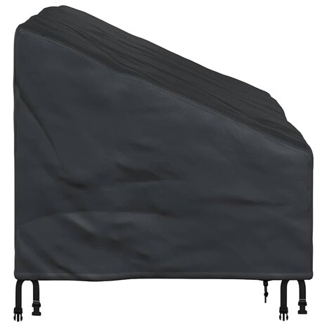 Tuinbankhoes Zwart 130 x 95 x 40 / 80 cm 210D stof 5