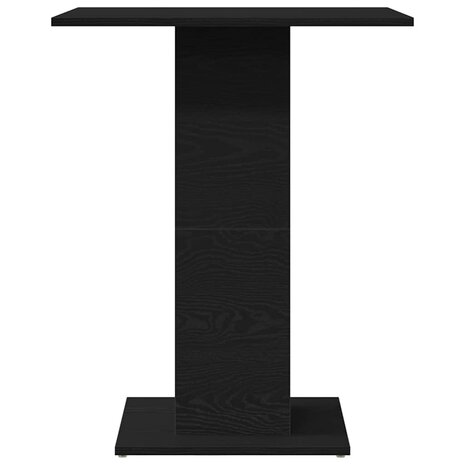 Bistrotafel Zwart Eiken 60x60x75 cm Bewerkt Hout 6
