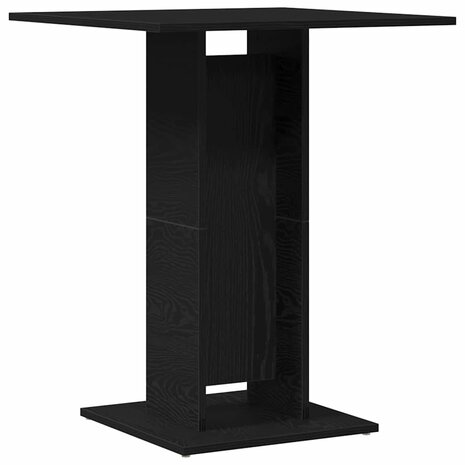 Bistrotafel Zwart Eiken 60x60x75 cm Bewerkt Hout 7