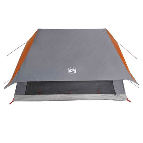 Familie Tent A-Frame 7-Persoon Grijs en Oranje Waterdicht 5
