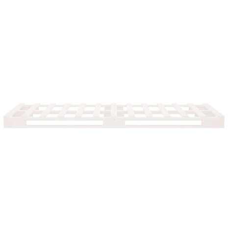 Palletbed massief grenenhout wit 90x190 cm 6