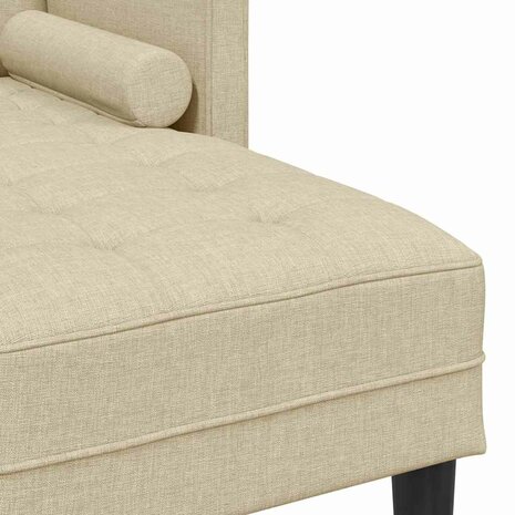 Bankstel Crème 173 x 131 x 67 cm Stof 7