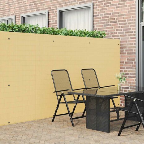 Tuinhek Dubbelzijdig Geel 1,8x5 m PVC 1