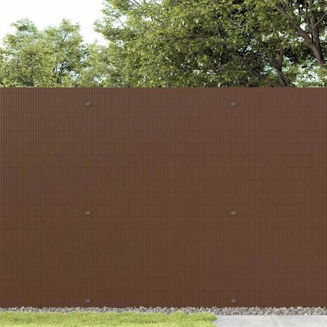 Tuinhek Dubbelzijdig Bruin 1,8x5 m PVC 3