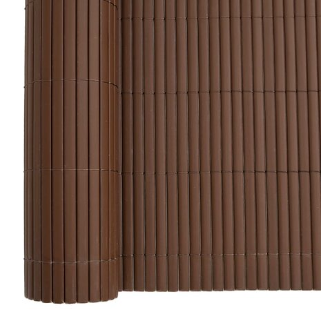 Tuinhek Dubbelzijdig Bruin 1,8x5 m PVC 8