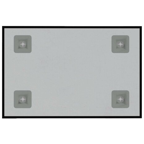 Magneetbord voor aan de wand 40x30 cm gehard glas zwart 4