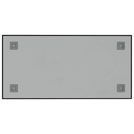 Magneetbord voor aan de wand 60x30 cm gehard glas zwart 4