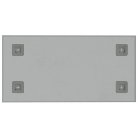 Magneetbord voor aan de wand 60x30 cm gehard glas wit 4