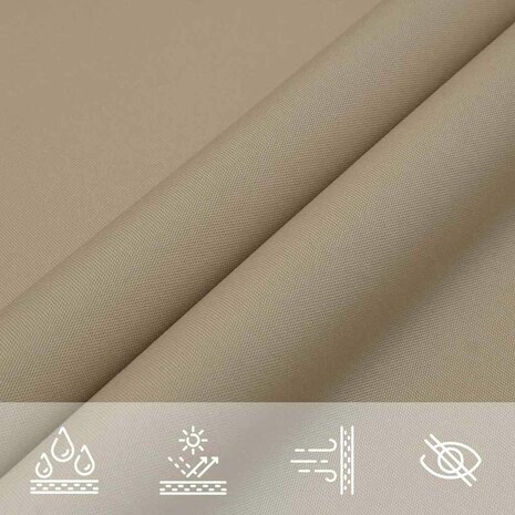 Zonnescherm Taupe 2x2x2 m 100% Polyester Oxford 7