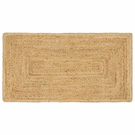 Tapijt Beige 60 x 110 cm Jute 1
