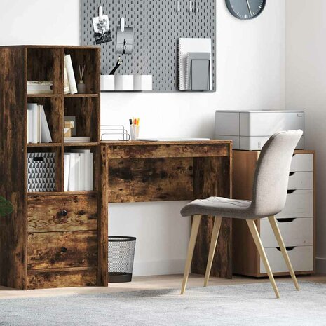 Bureau Gerookt eiken 80 x 40 x 76 cm Bewerkt hout 1