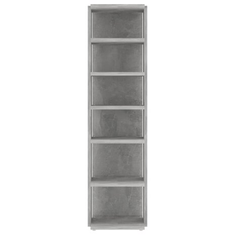 Schoenenkast 27,5x27x102 cm bewerkt hout betongrijs 4