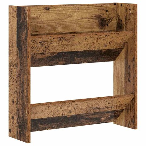 Wand Schoenenkasten met plank Anders Oud hout Bewerkt hout 2