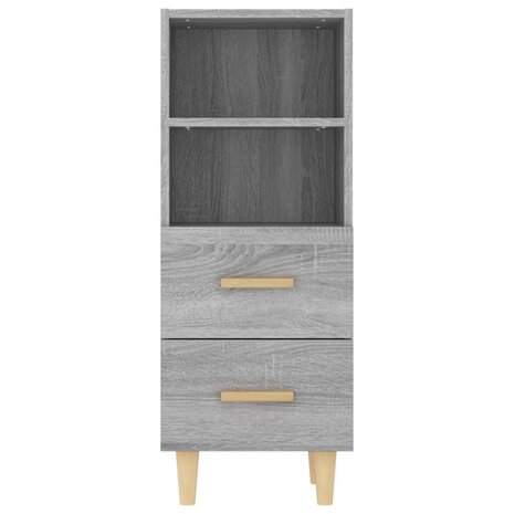 Dressoir 34,5x34x90 cm bewerkt hout grijs sonoma eikenkleurig 6