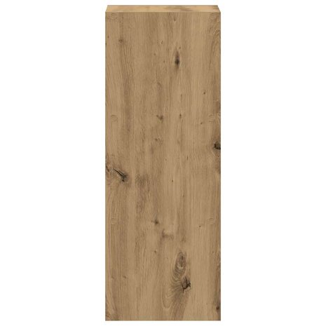 Boekenkast stapelbaar 30x30x80 cm bewerkt hout artisanaal eiken 5