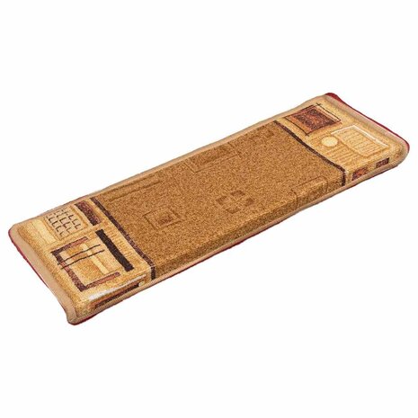 Trapmatten zelfklevend 5 st 65x21x4 cm beige 2