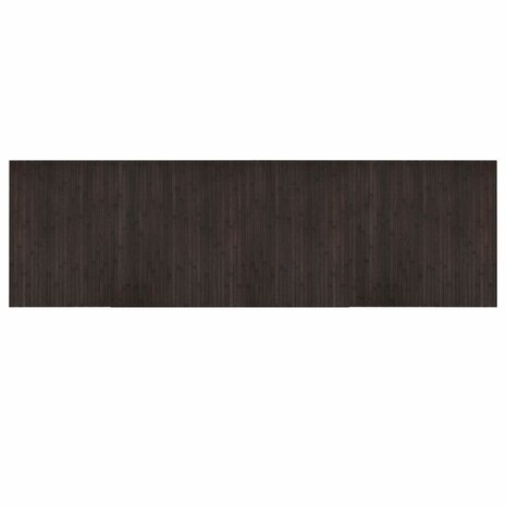 Vloerkleed rechthoekig 60x200 cm bamboe donkerbruin 2