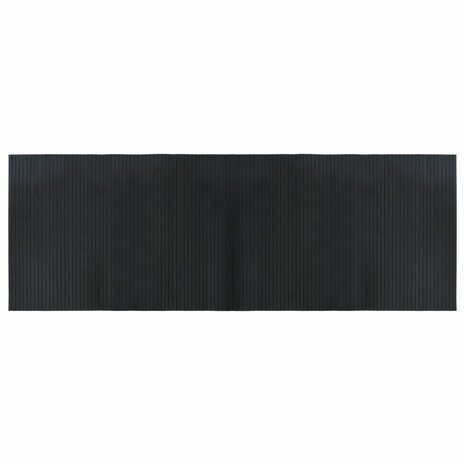 Vloerkleed rechthoekig 70x200 cm bamboe zwart 2