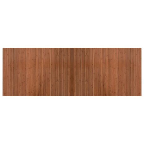 Vloerkleed rechthoekig 70x200 cm bamboe bruin 2