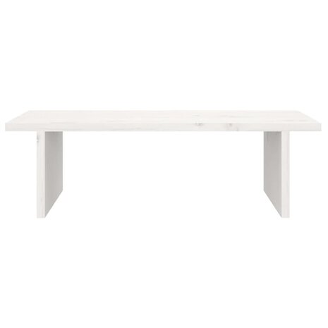 Monitorstandaard 50x27x15 cm massief grenenhout wit 5