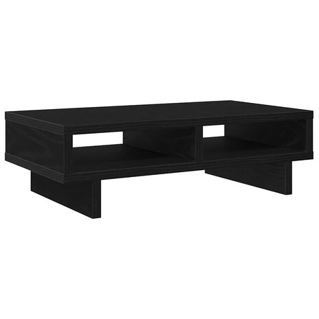 Monitorstandaard Zwart Eiken 50x27x15 cm Bewerkt Hout 7
